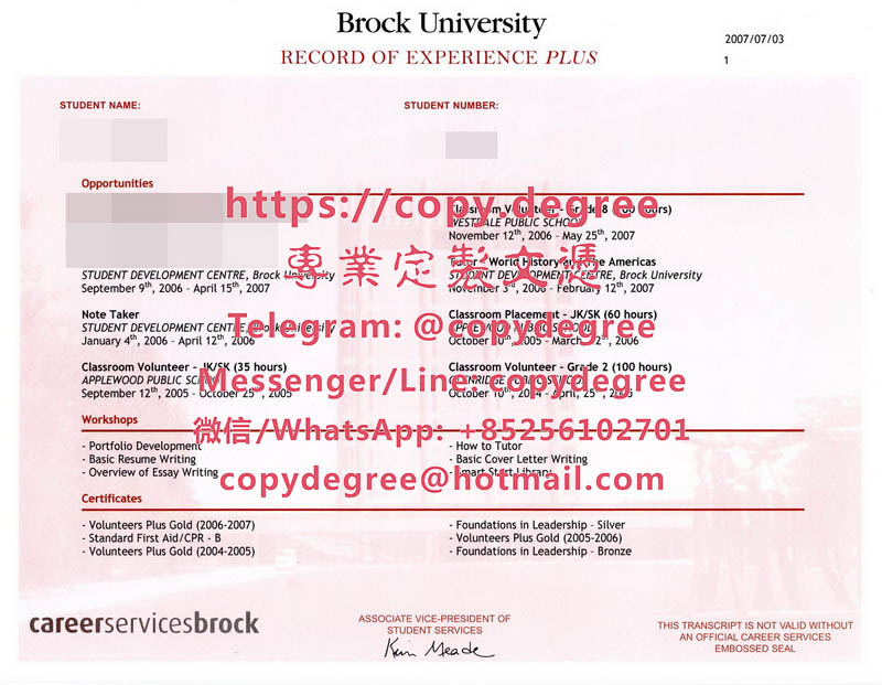 布魯克大學成績單樣本|代辦布魯克大學畢業證書|制作布鲁克大学学士学位证书