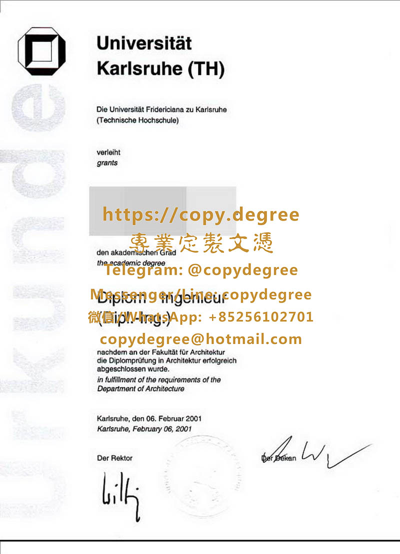 卡爾斯魯厄大學學位證範本|代辦卡爾斯魯厄大學畢業證書|制作卡尔斯鲁厄大学