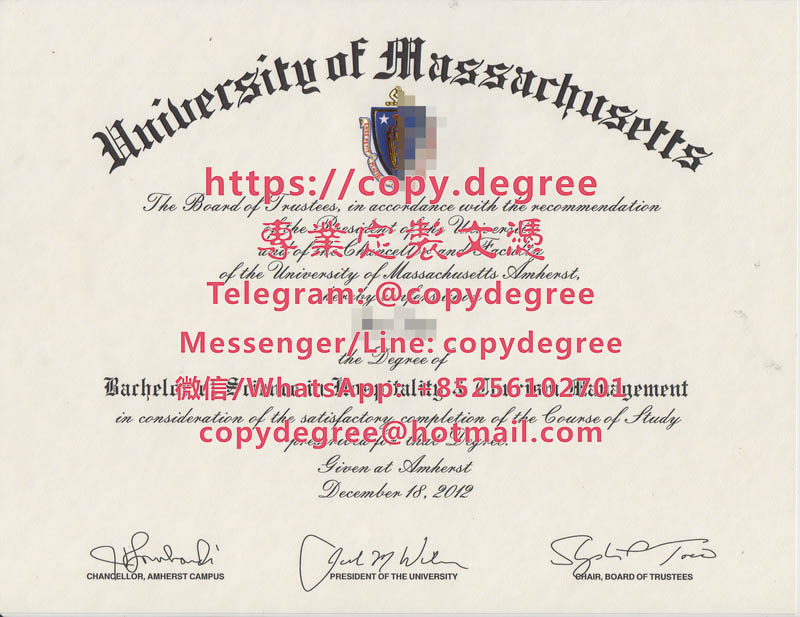 馬薩諸塞大學學士學位證書範本|代辦馬薩諸塞大學畢業證書|制作马萨诸塞大学