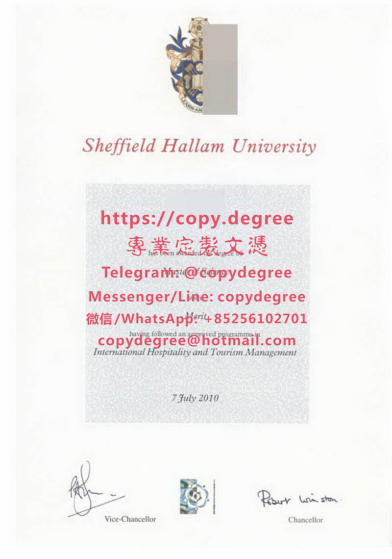 謝菲爾德哈勒姆大學文憑樣本|製作謝菲爾德哈勒姆大學畢業證書|代办谢菲尔德