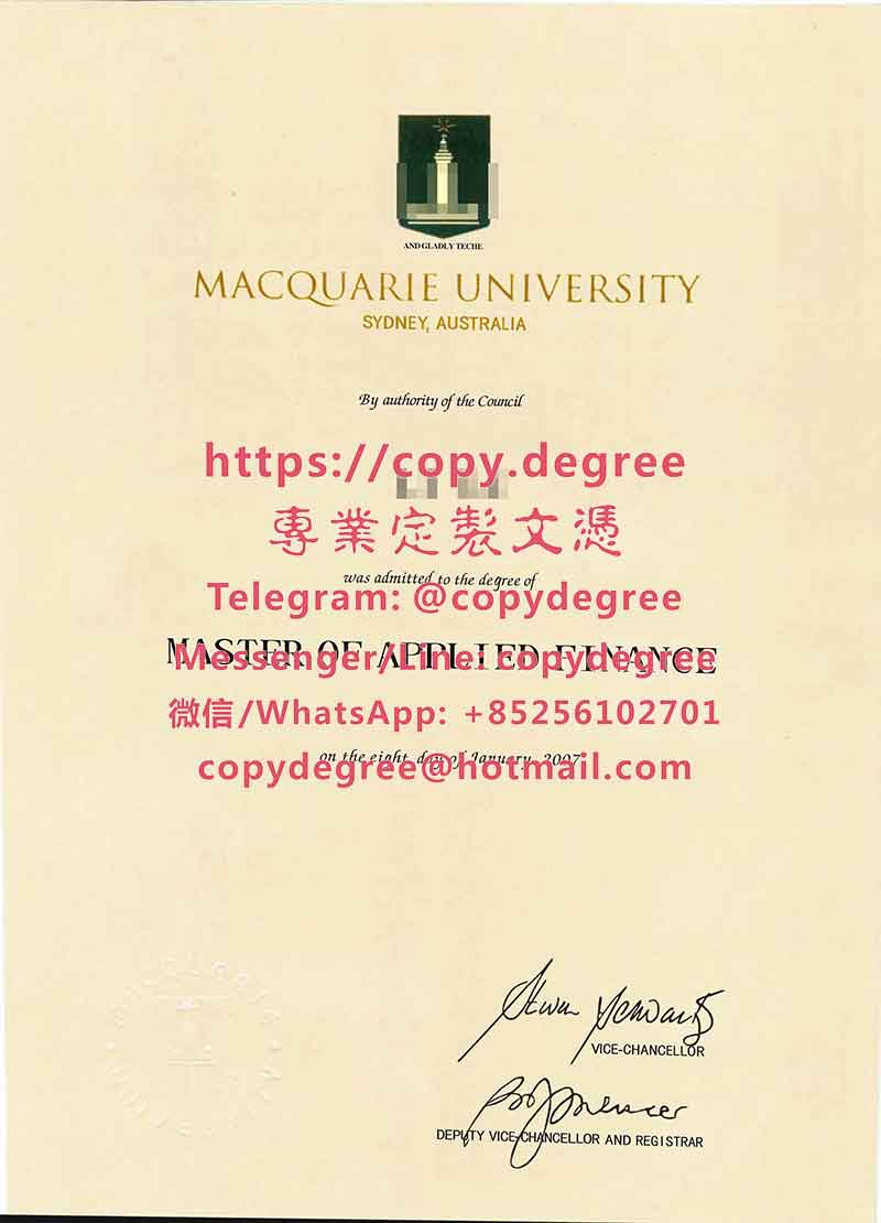 麦考瑞大学文凭范本|辦理麥考瑞大學畢業證書|製作麥考瑞大學學士學位證書
