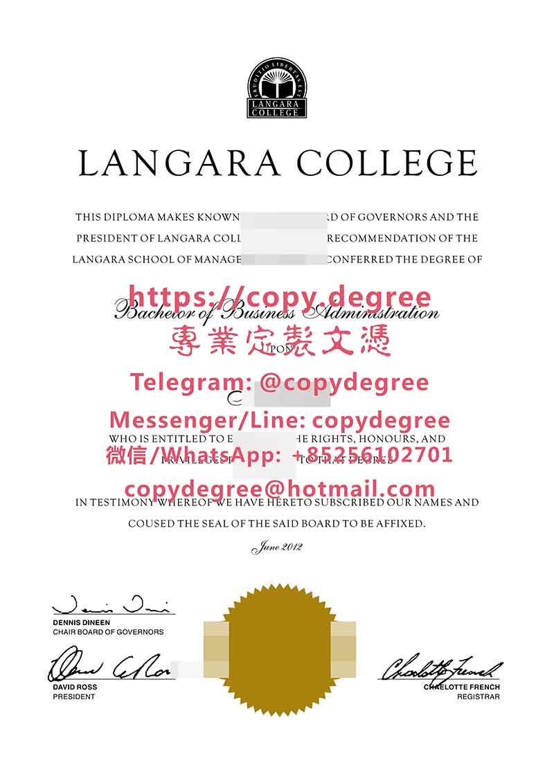 兰加拉学院文凭范本|定制兰加拉学院毕业证书|代辦蘭加拉學院學士學位證書
