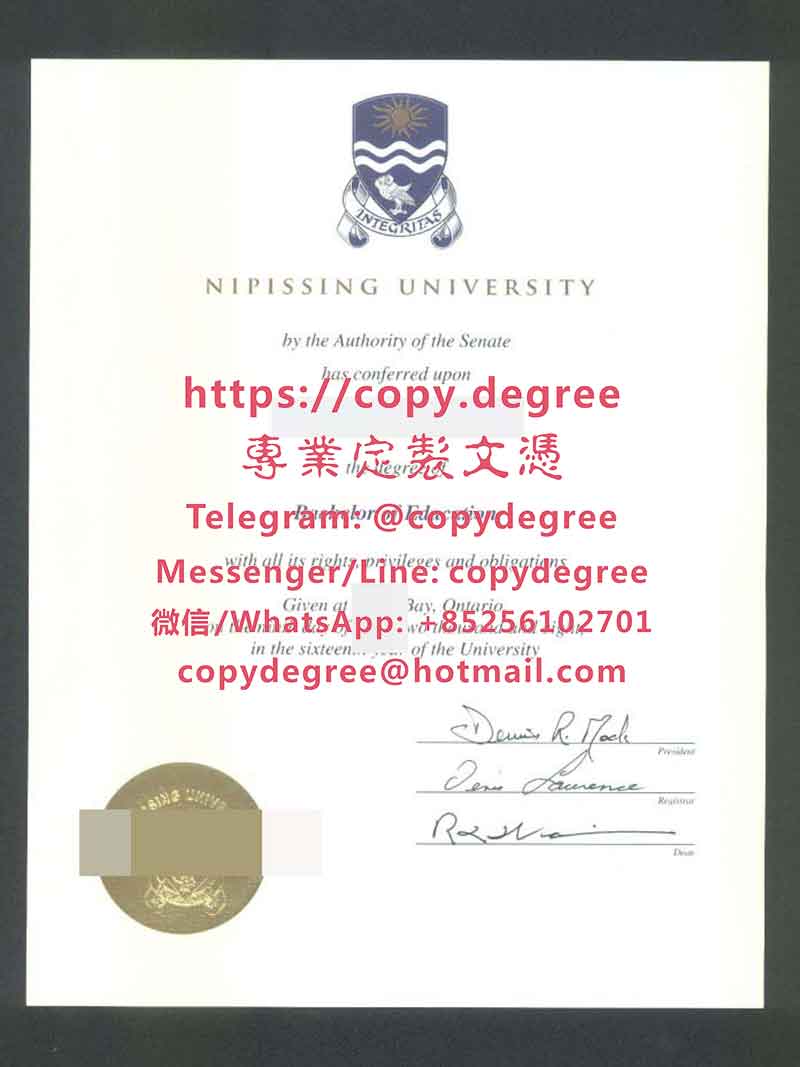 尼皮辛大学文凭样板|代办尼皮辛大学学士学位证书|定制尼皮辛大學畢業證書