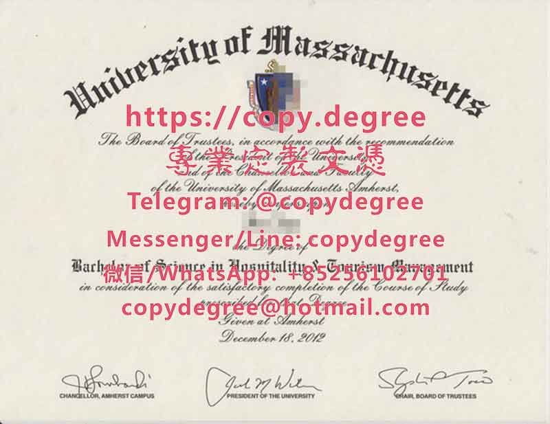 马萨诸塞大学学位证书样板|办理马萨诸塞大学博士硕士学位证书|製作馬薩諸塞