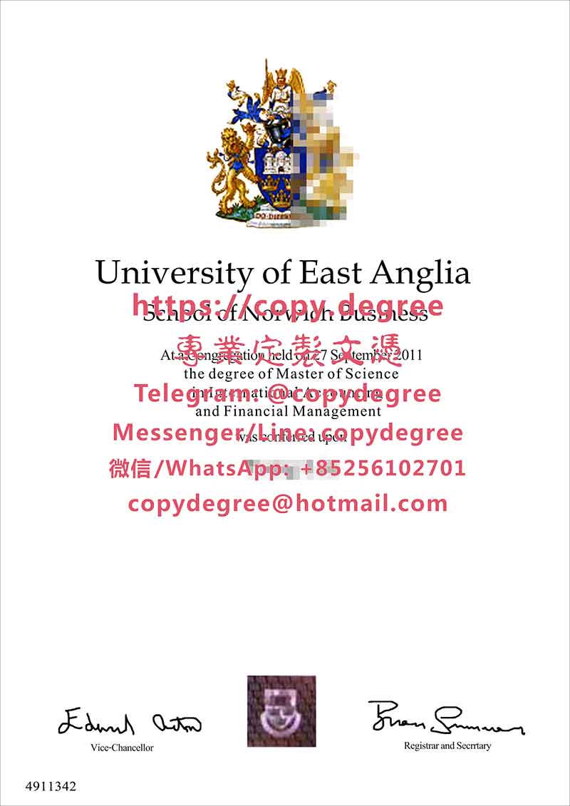 东安格利亚大学学位证书范本|办理东安格利亚大学毕业证书|定制東安格利亞大