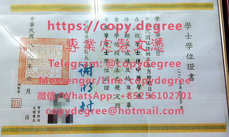 中國醫藥學院學位證書樣式